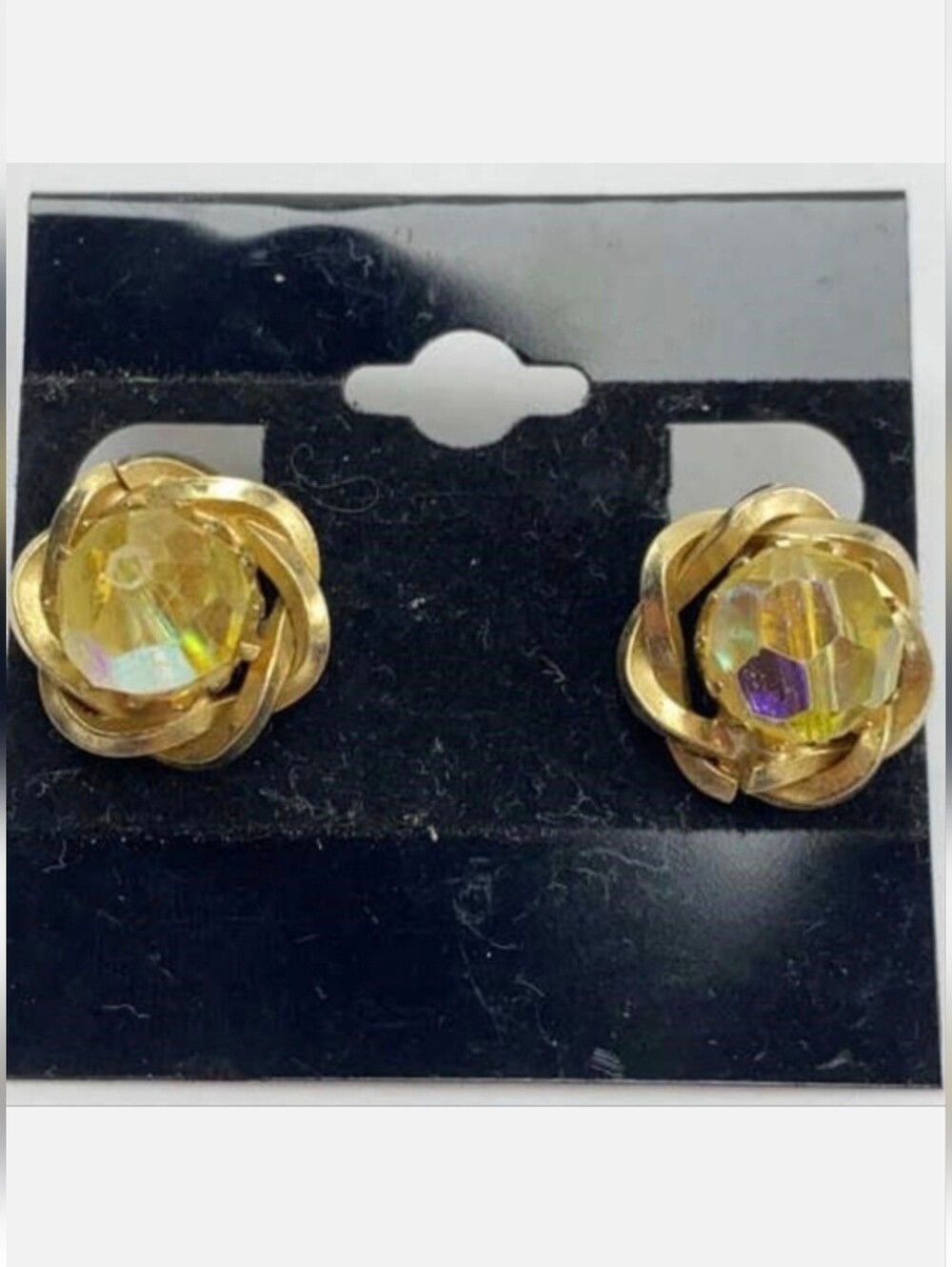 CONTINENTAL Hallmark Gold-Tone Clip-on Earrings COLLECTIBLE VINTAGE